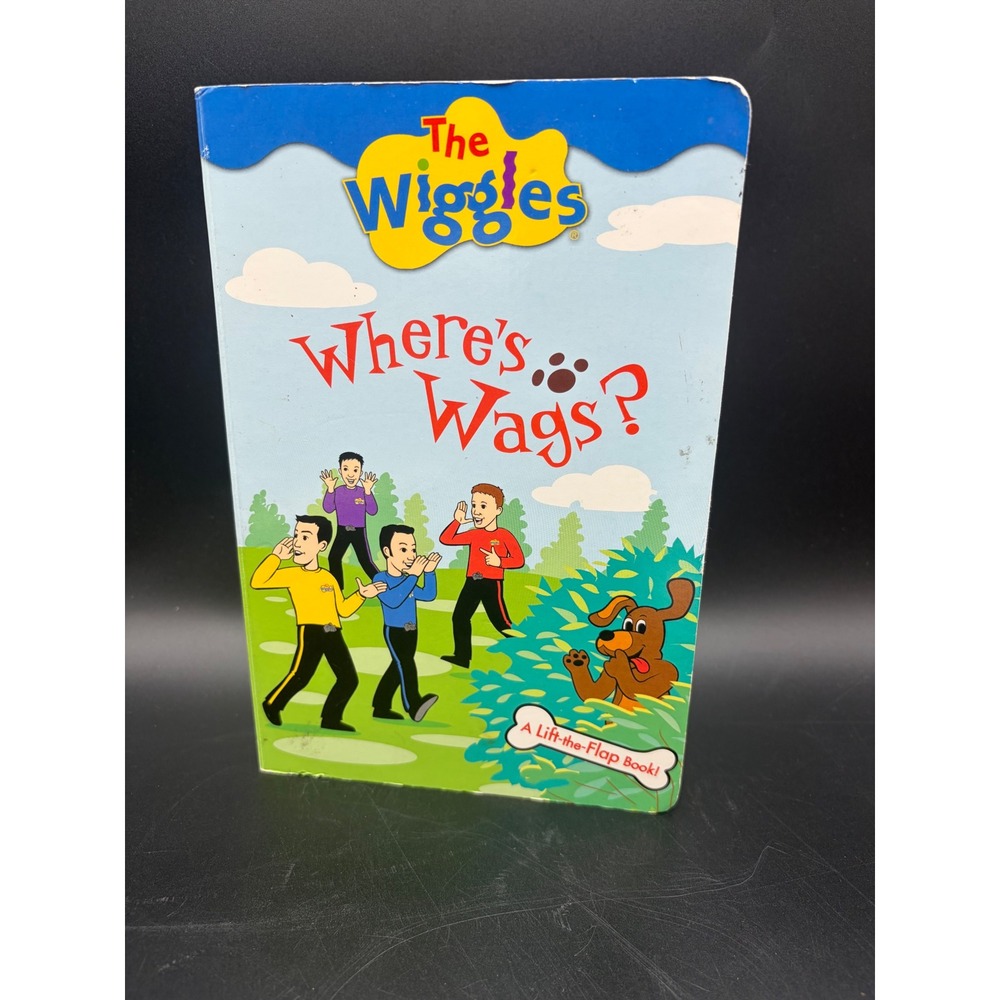 The Wiggles Wheres Wags Lift-the-Flap Childrens Board Book 2004 Vintage